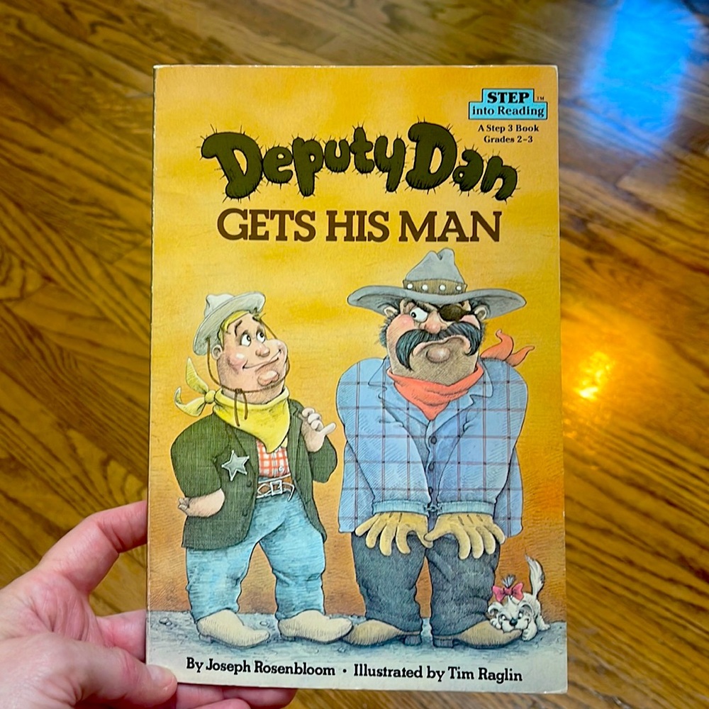Vintage Deputy Dan Gets His Man book 80s Step Into Reading